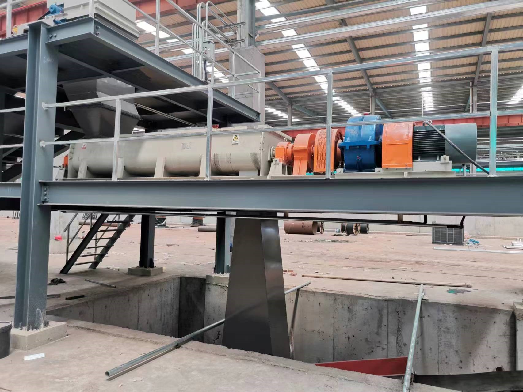Annual output of 200,000 m³ ceramsite production line project double shaft mixer