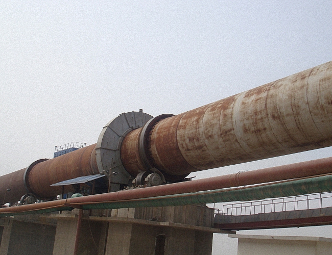Cement rotary kiln on the flame requirements