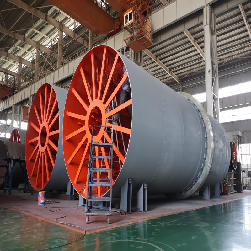 Single-cylinder dryer used in the phosphorus ore powder industry