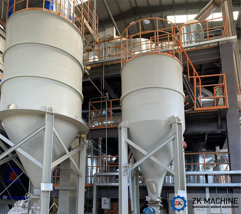 Brief process description of the preheating and dynamic suspension calcination system